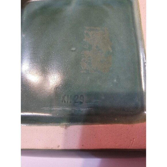 Vintage Collectible Green Ceramic Plate | Unique Classic Gift, Rare - Picture 3 of 4